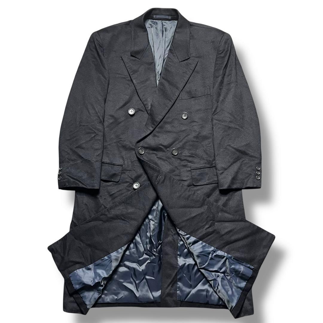 最高級 バルマン ロロピアーナ カシミヤ ウール ロング ダブル コート ロング