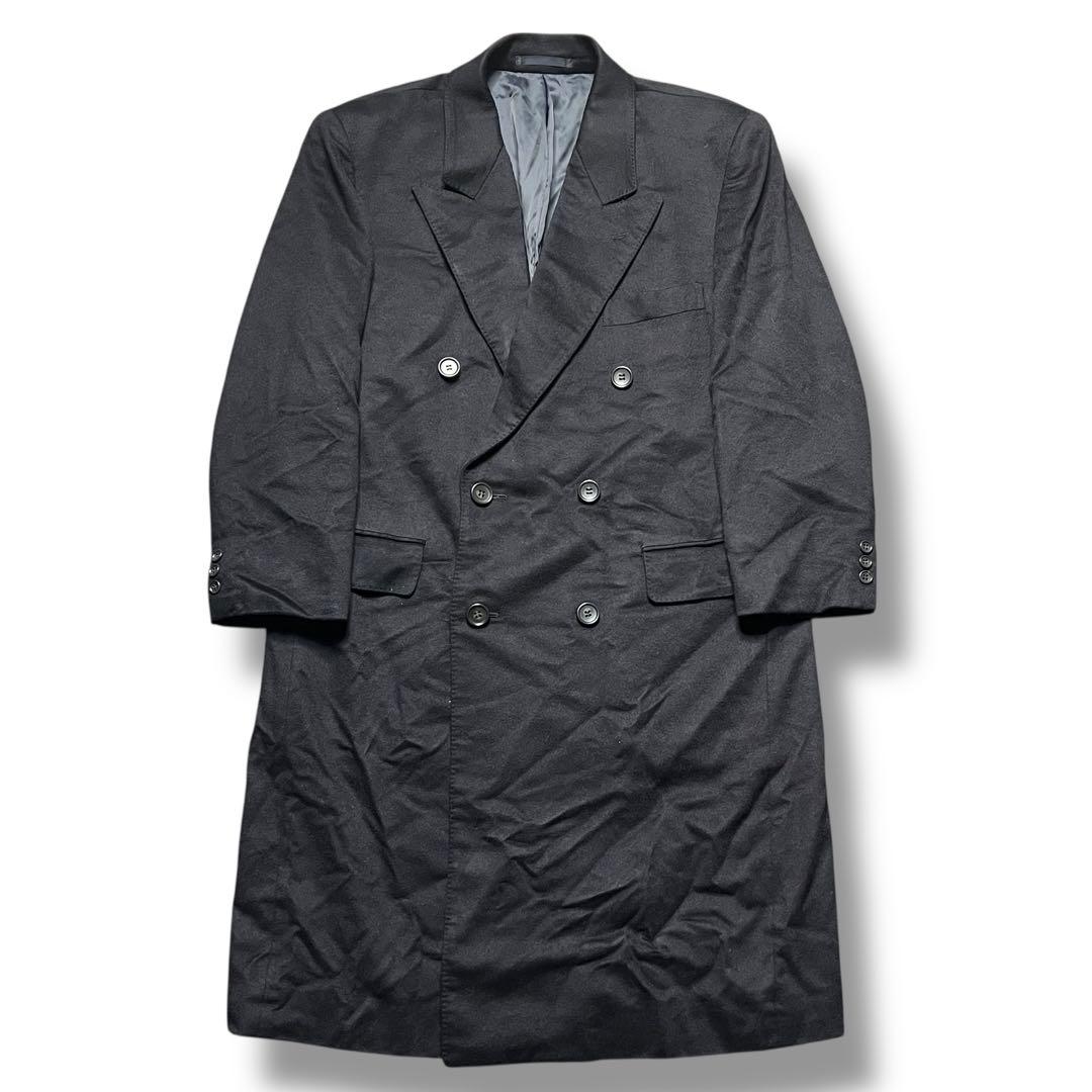 最高級 バルマン ロロピアーナ カシミヤ ウール ロング ダブル コート ロング