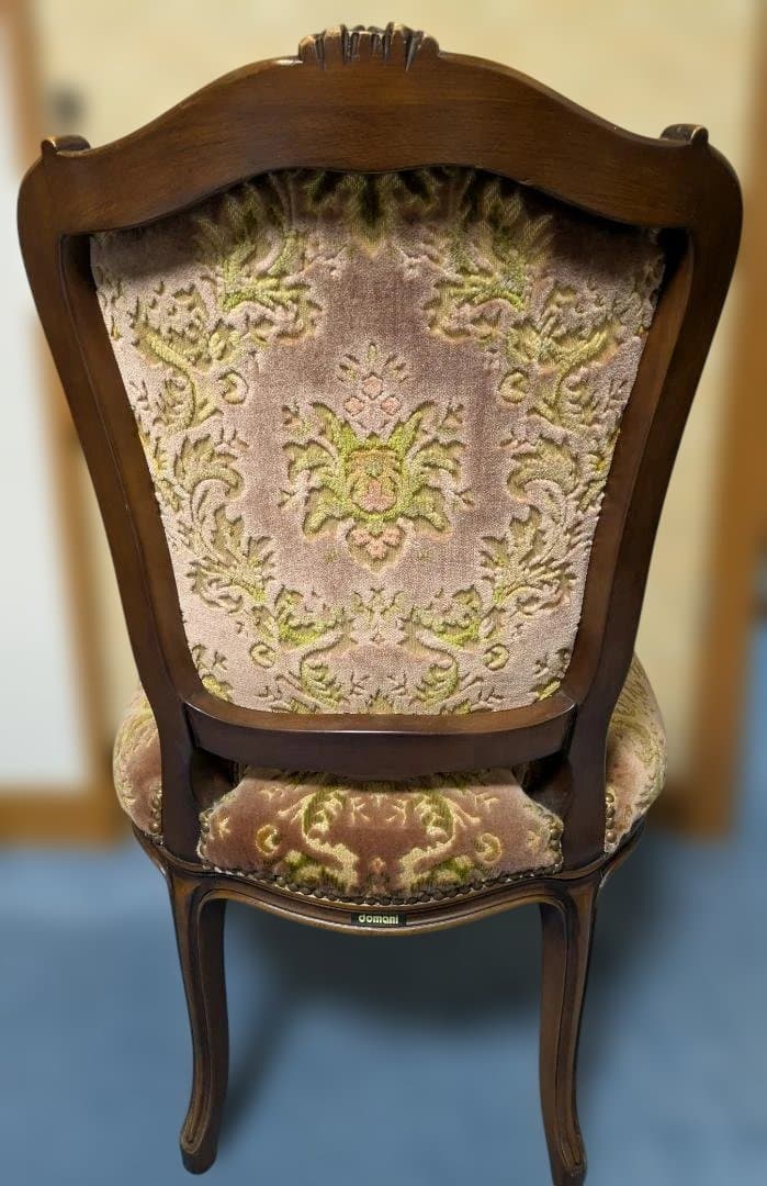 カリモク　ドマーニ　domani　金華山　ルイ15世　鋲打ち　ダイニングチェア③