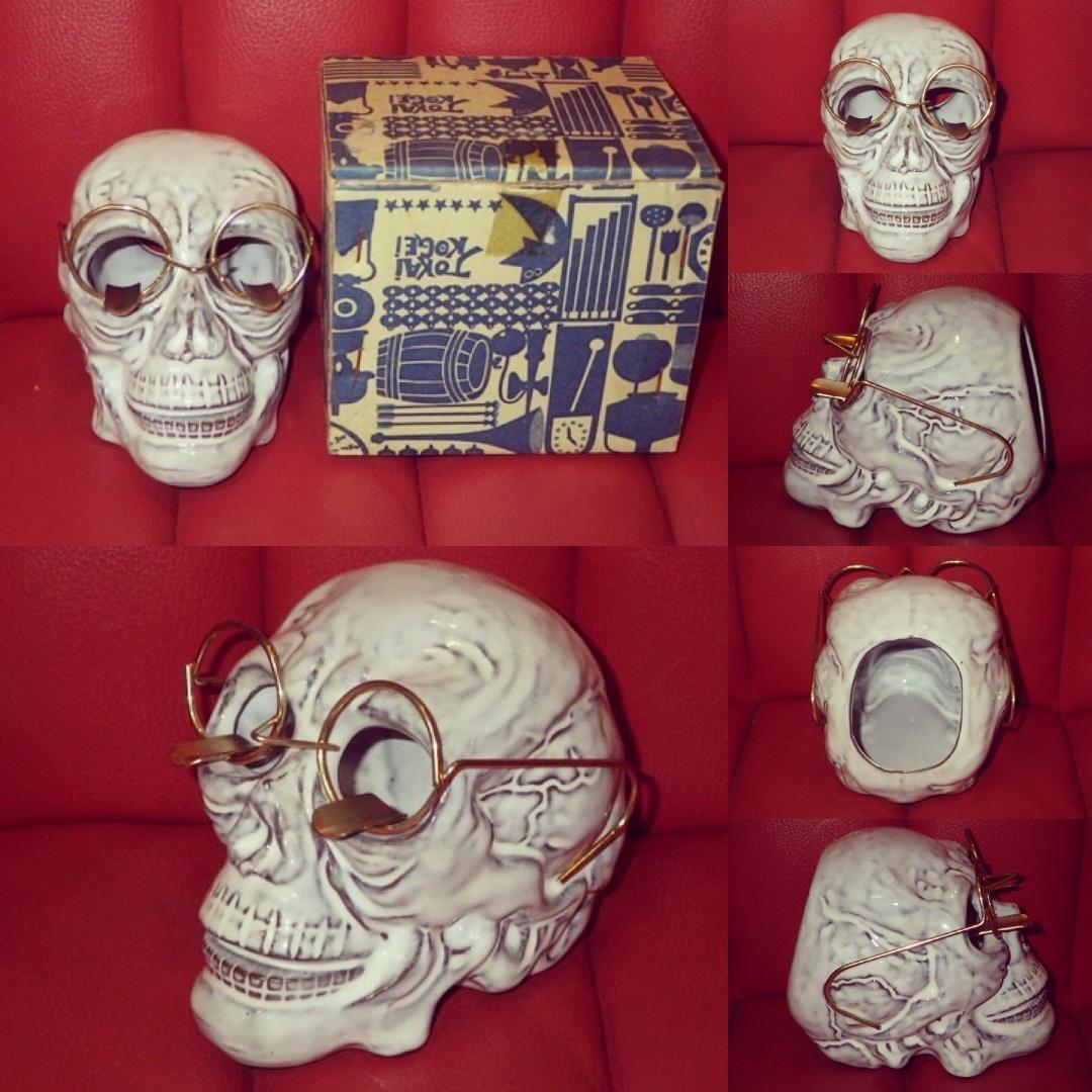 50'S★スカル★灰皿★アシュトレイ★ビンテージ★ドクロ★ガイコツ★骨★置物