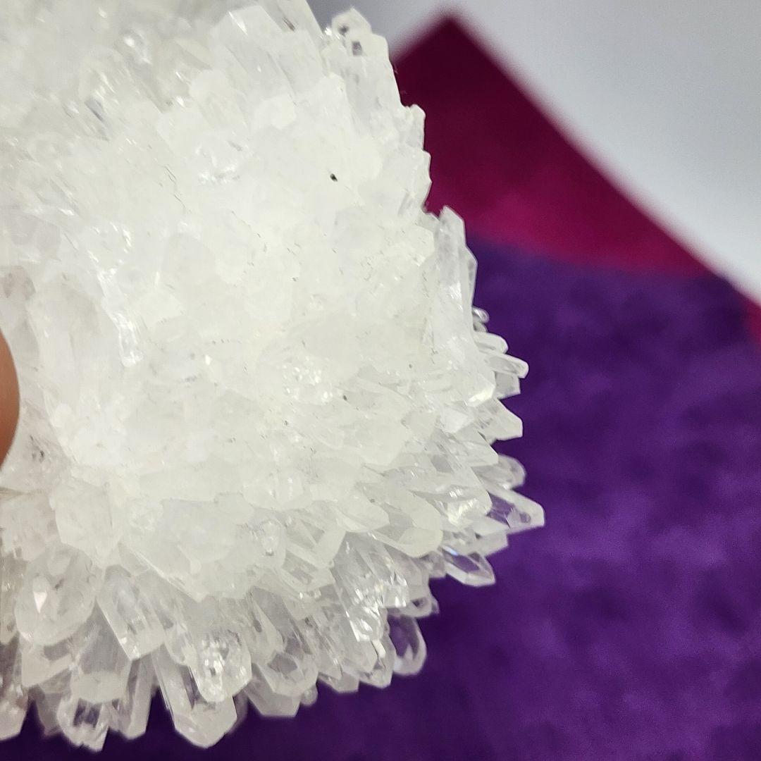 一点物の自然芸術！美しい菊花水晶クラスター 癒しのエネルギーを宿した希少品