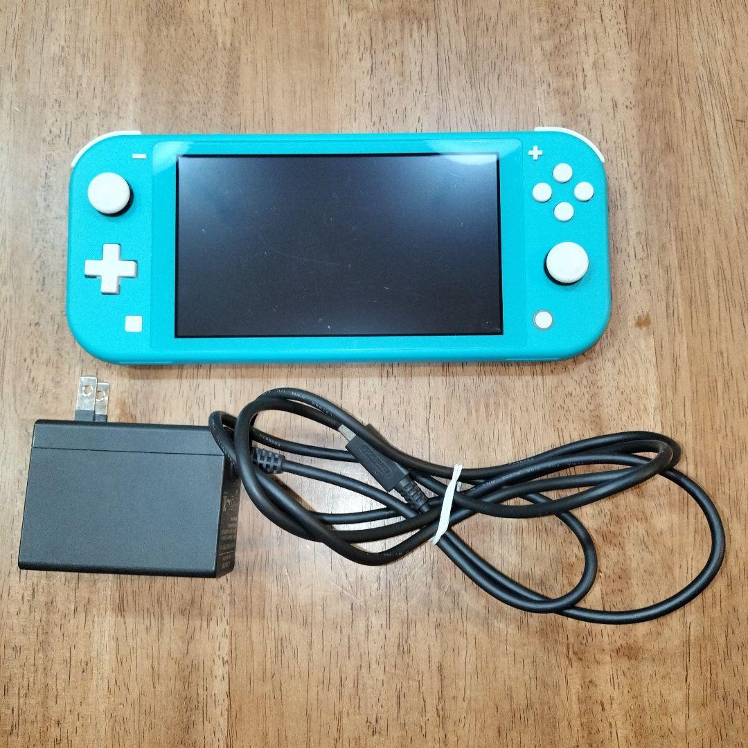 ニンテンドースイッチライト　充電器付き　ターコイズブルー