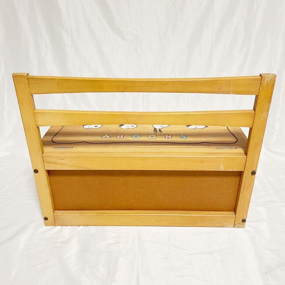 希少 スヌーピー ウッドチェア 収納付き サンリオ　ディズニー