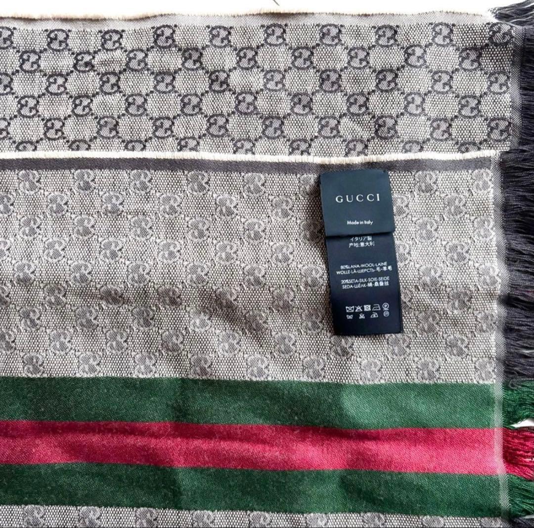 GUCCI グッチ GGロゴ 180×36 ストール ショール ウール