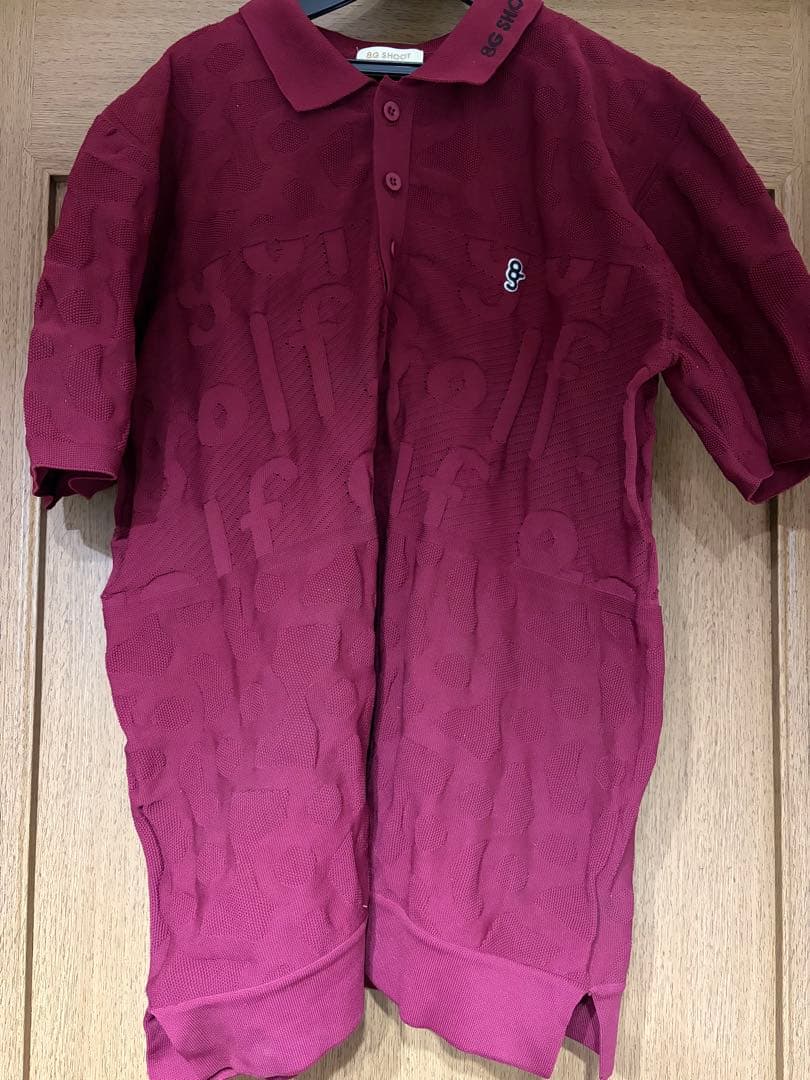 再値下げ！！8G SHOOT ワインレッド ポロシャツ L