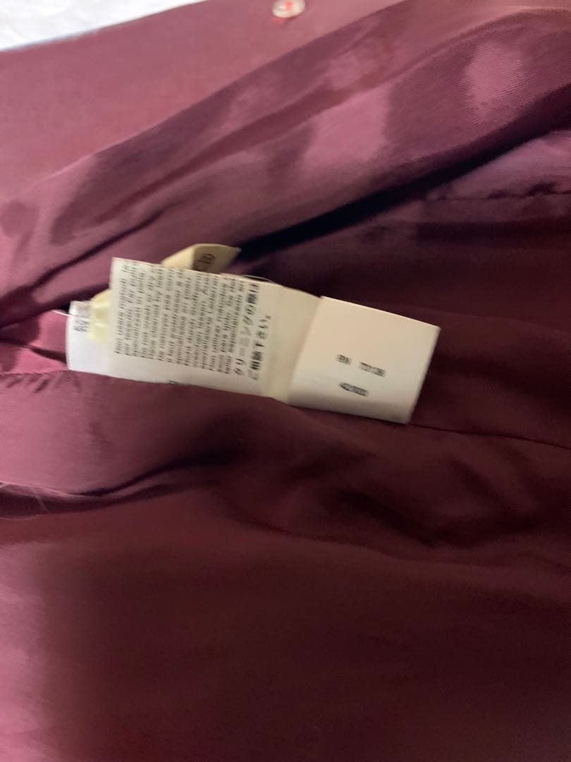 値下げ中　#スレ感がよい　Max Mara レッド　レザー ジャケット