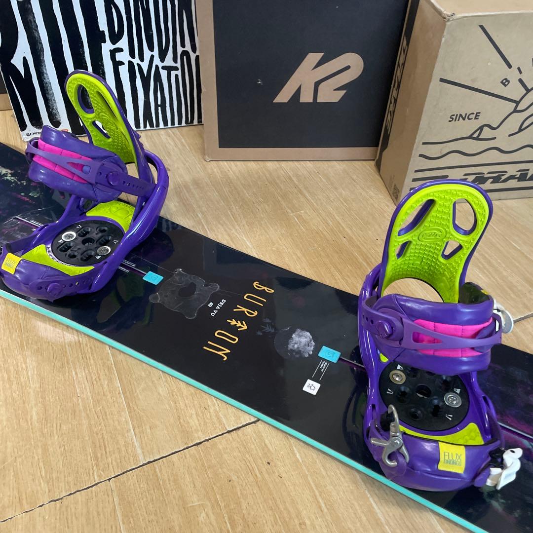 BURTON×FLUX　DEJAVU　バートン　バイン付　スノーボードセット