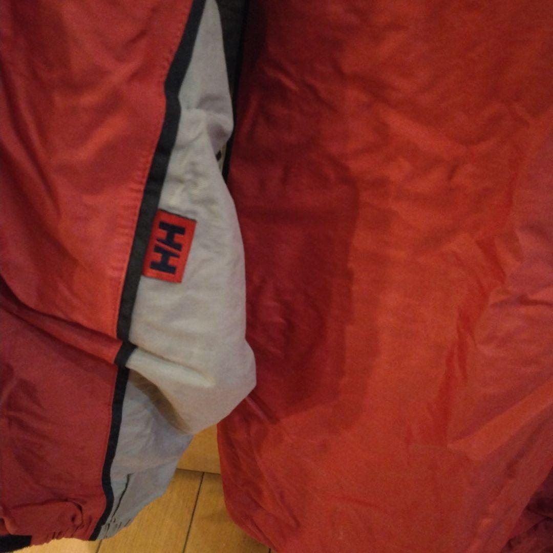 スノーボードウェア 赤/グレー フード付き　HELLY HANSEN上下セット