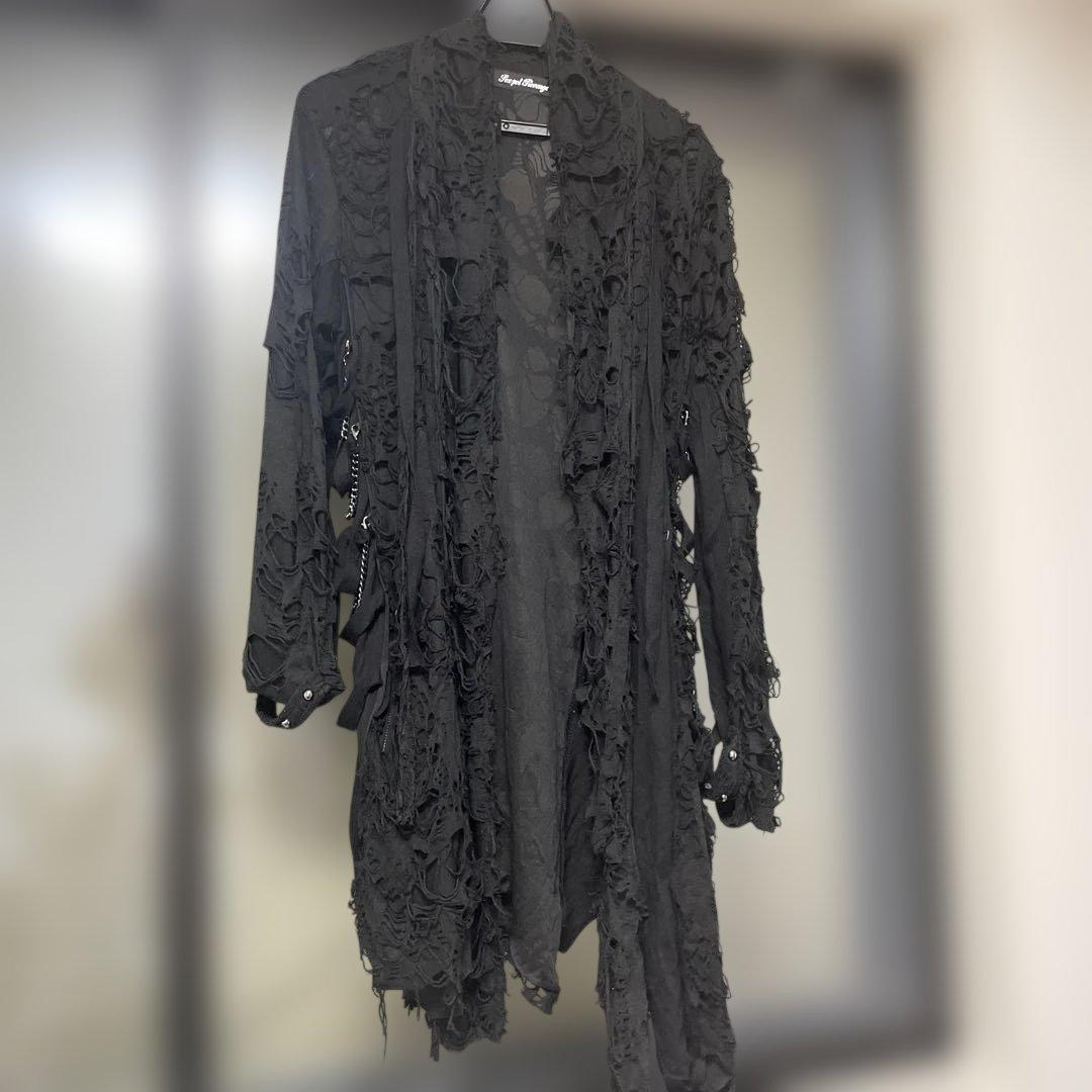 SEX POT レースアップ黒カーディガン y2k V系