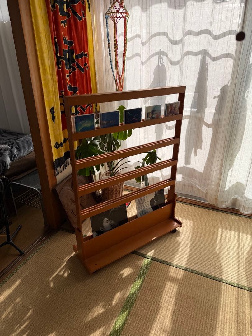 チーク CDラック マガジンラック vintage