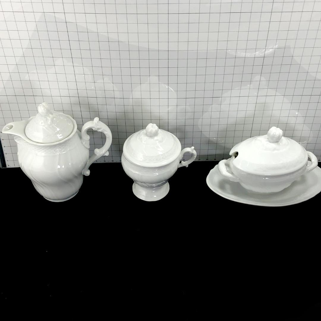 【美品】リチャードジノリ／ベッキオホワイト ティーセット