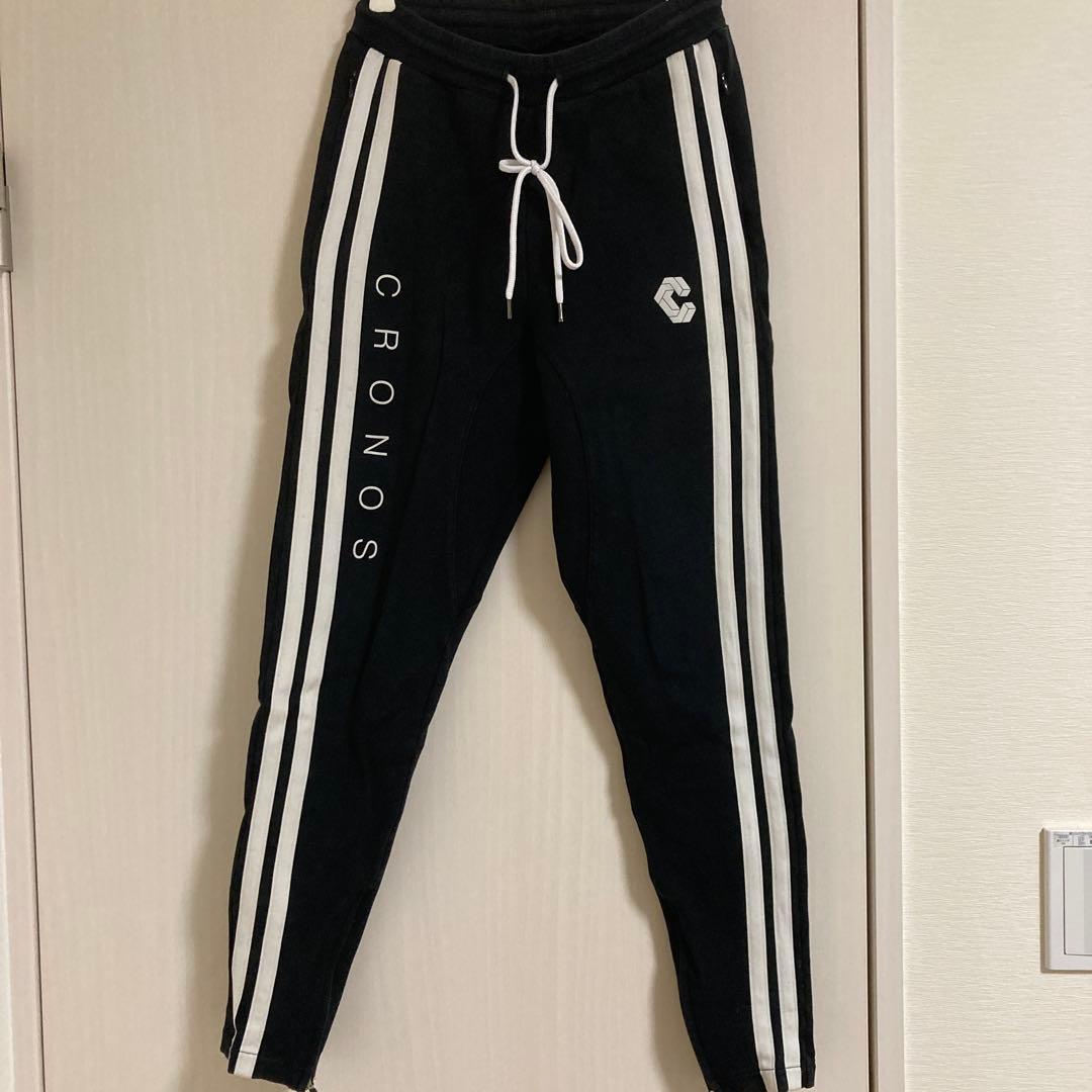cronos ストライプ ブラックパンツ　希少サイズ