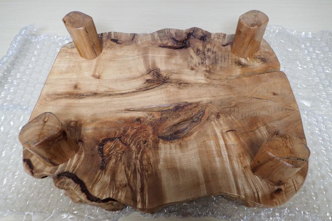 超希少 一点品 天然木 最高級 欅 ケヤキ 切り株 輪切り ローテーブル 座卓