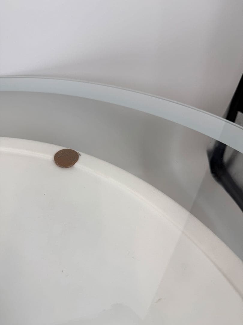 BONALDO ガラステーブル　直径100cm 厚み0.8cm