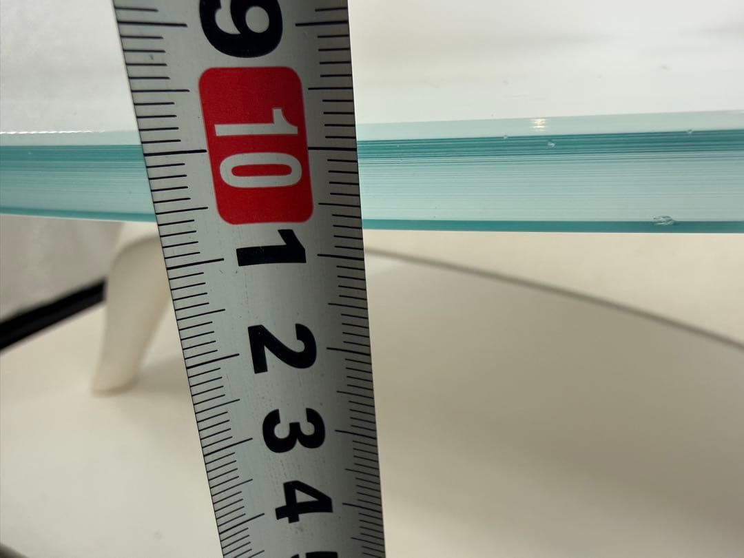 BONALDO ガラステーブル　直径100cm 厚み0.8cm