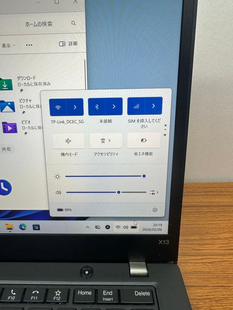 Windowsノート本体 2.ThinkPad X13 Gen1 i7-10510 32Gb 256