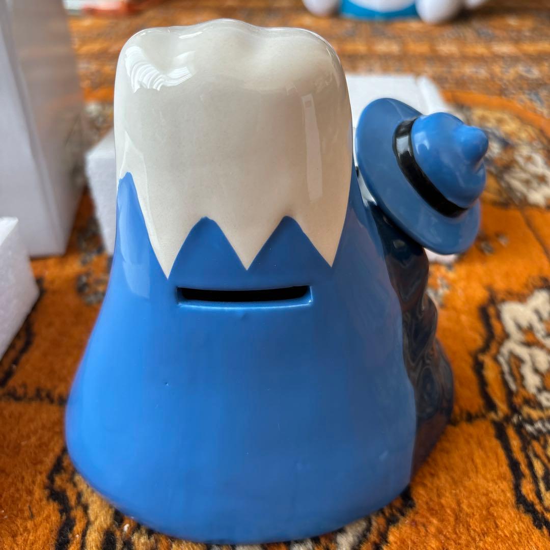 新品・未使用・スヌーピー「陶器・世界遺産日本一富士山バンク(大)