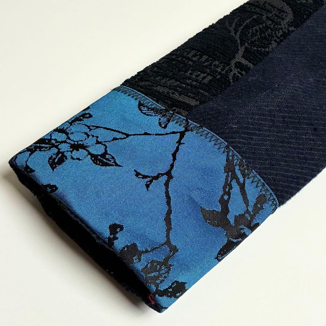【美品】デシグアル/総柄ロングコート/刺繍/ジャガード/異素材切替/パッチワーク