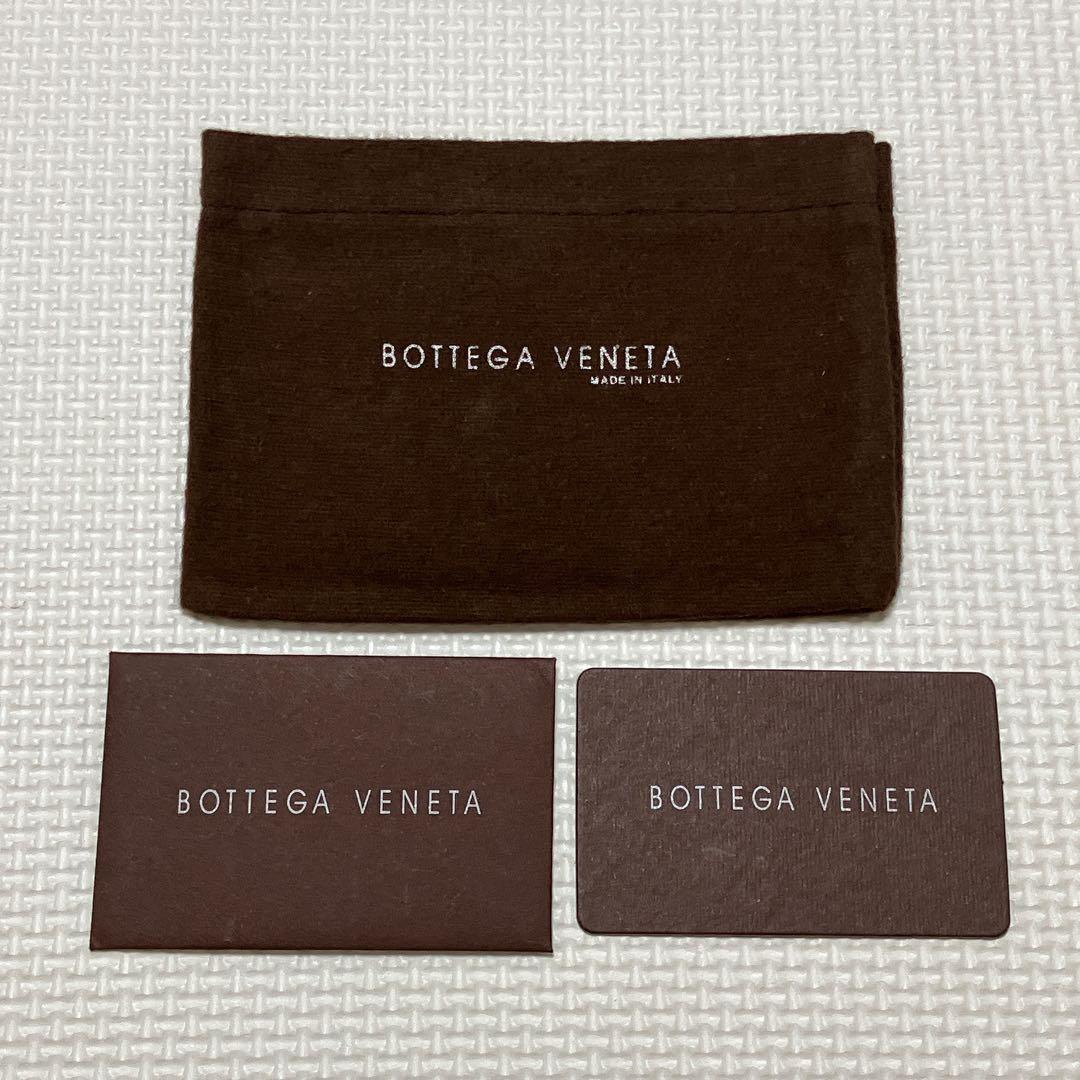 ・未使用BOTTEGA VENETAレザーケース　濃茶　キーリング 袋付き