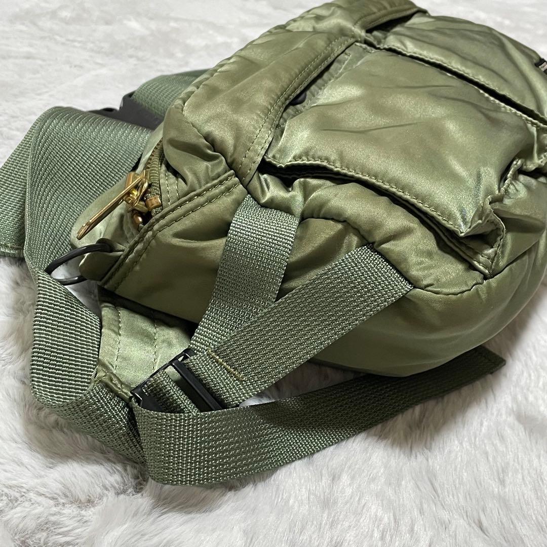ポーター　ボディバック　ショルダーバッグ　タンカー　2way セージグリーン