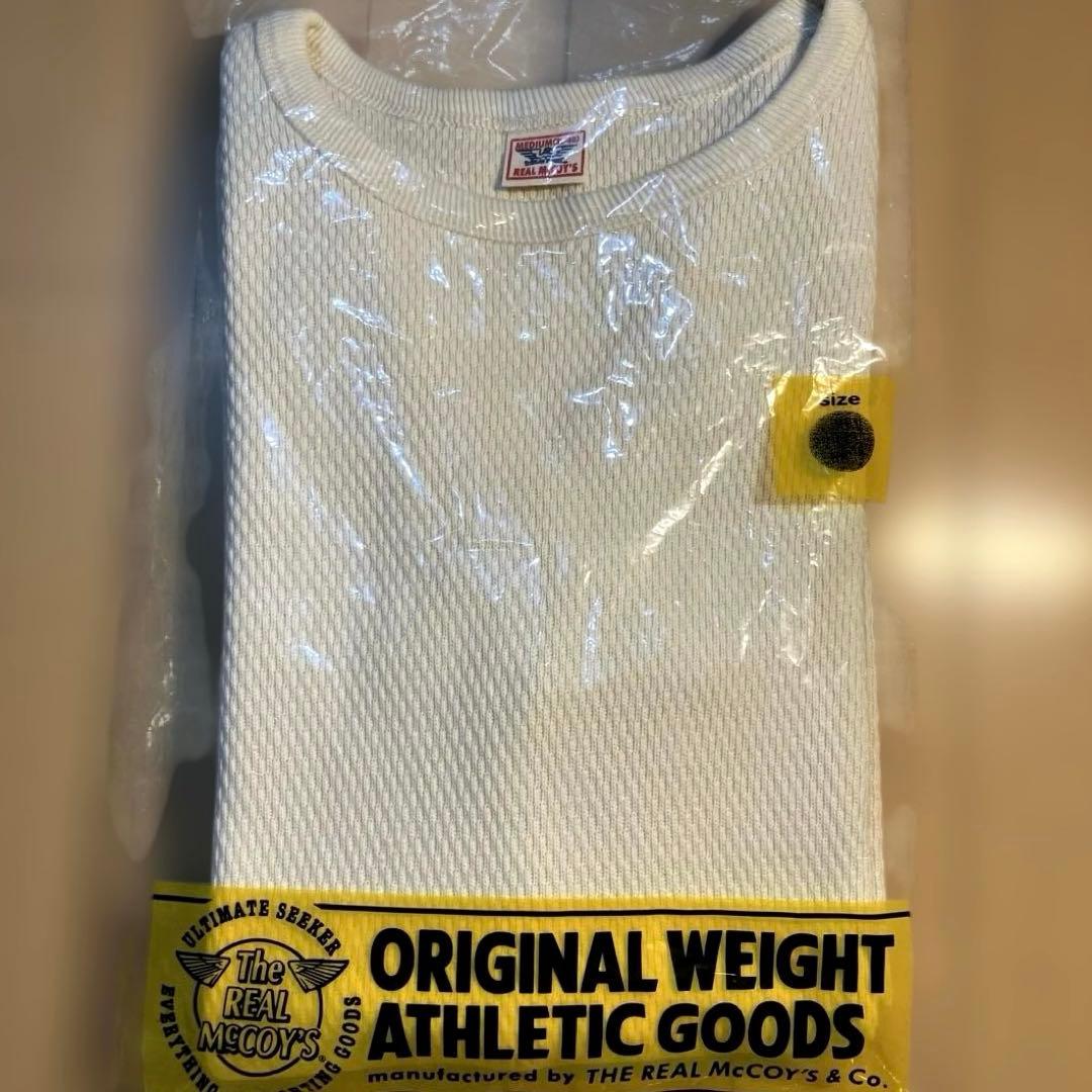 リアルマッコイズ　ミリタリーサーマルシャツ　アイボリー　Mサイズ　美品