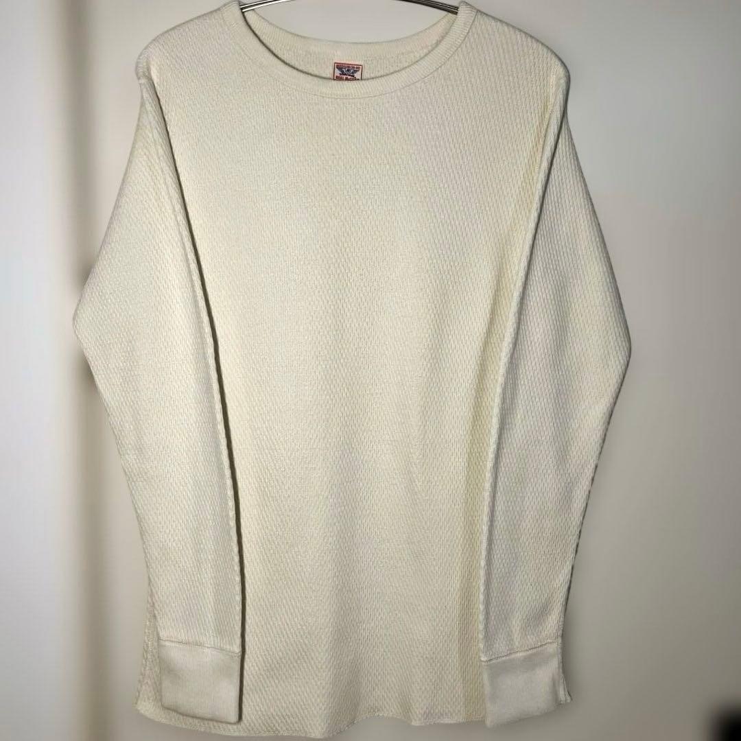 リアルマッコイズ　ミリタリーサーマルシャツ　アイボリー　Mサイズ　美品
