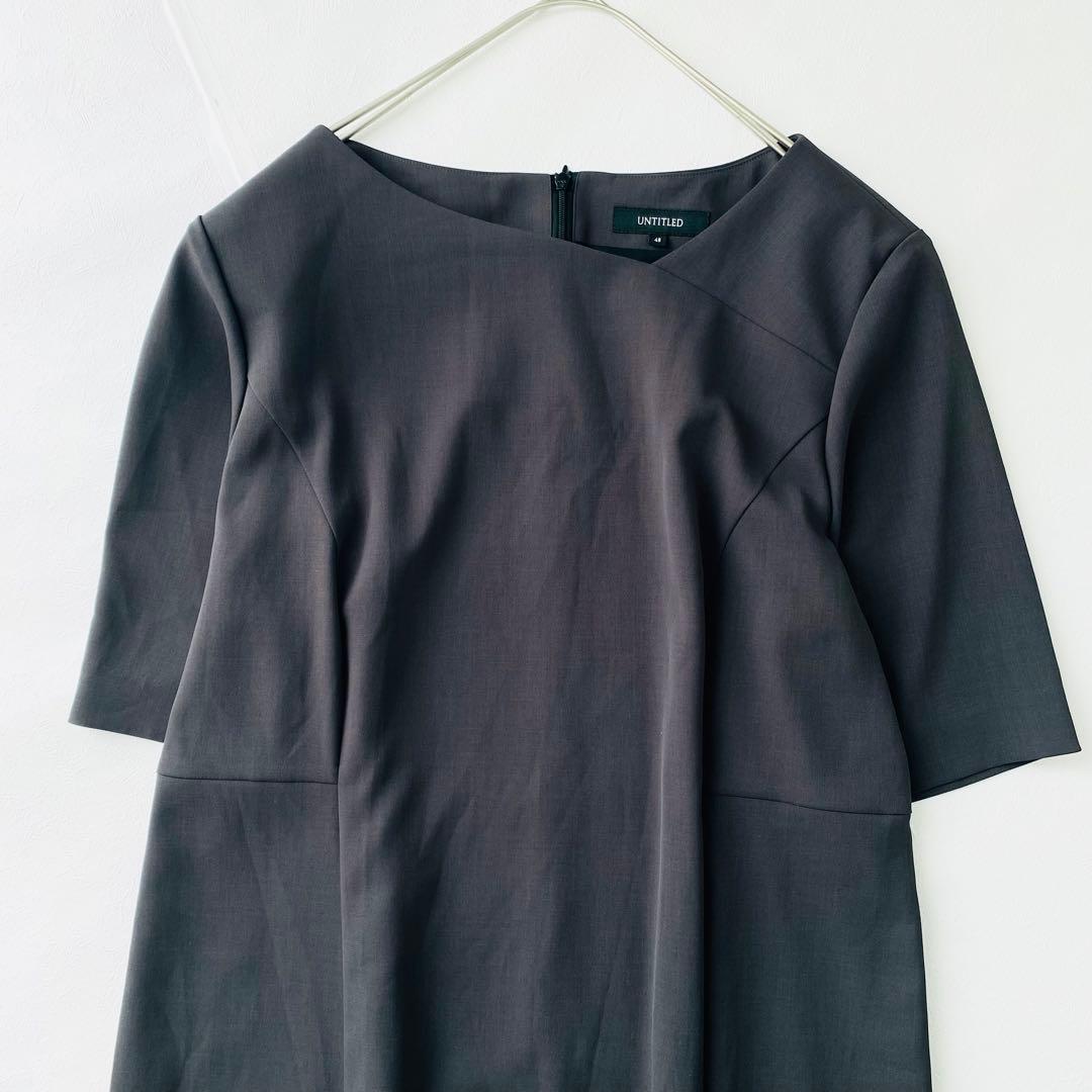 2690A美品アンタイトル　アシメネックワンピース 定価2.6万円