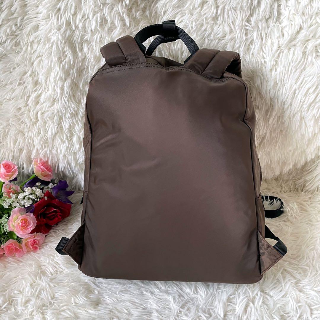 agnès b. アニエスベーナイロンリュックバックパックブラウン系