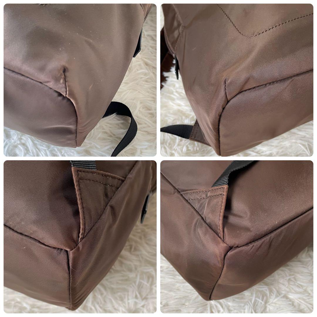 agnès b. アニエスベーナイロンリュックバックパックブラウン系