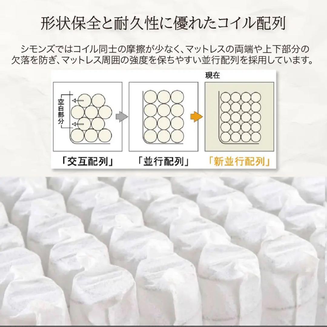 【極美品】Simmons Beautyrestピロートップ仕様 セミダブル送料込