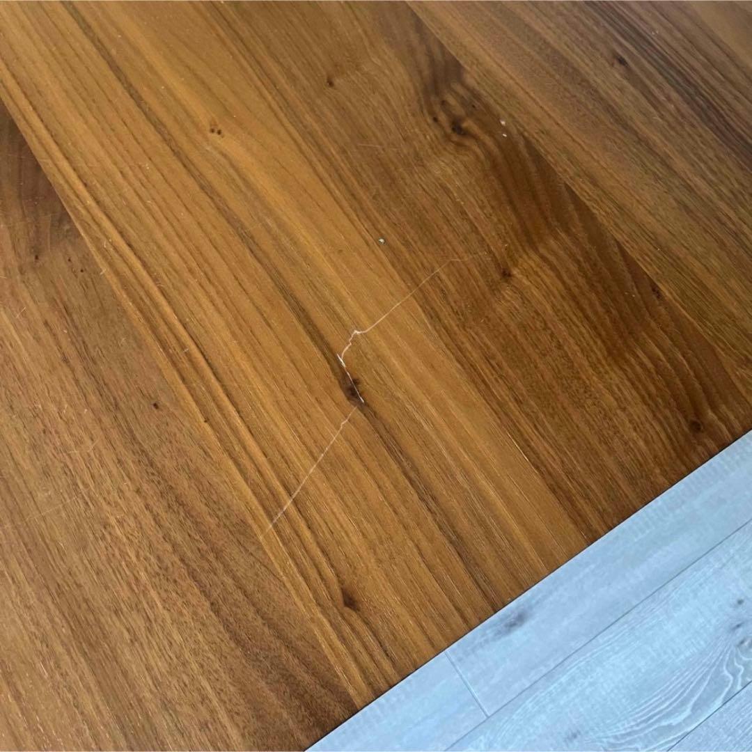 木製 伸縮式ダイニングテーブル ブラウン