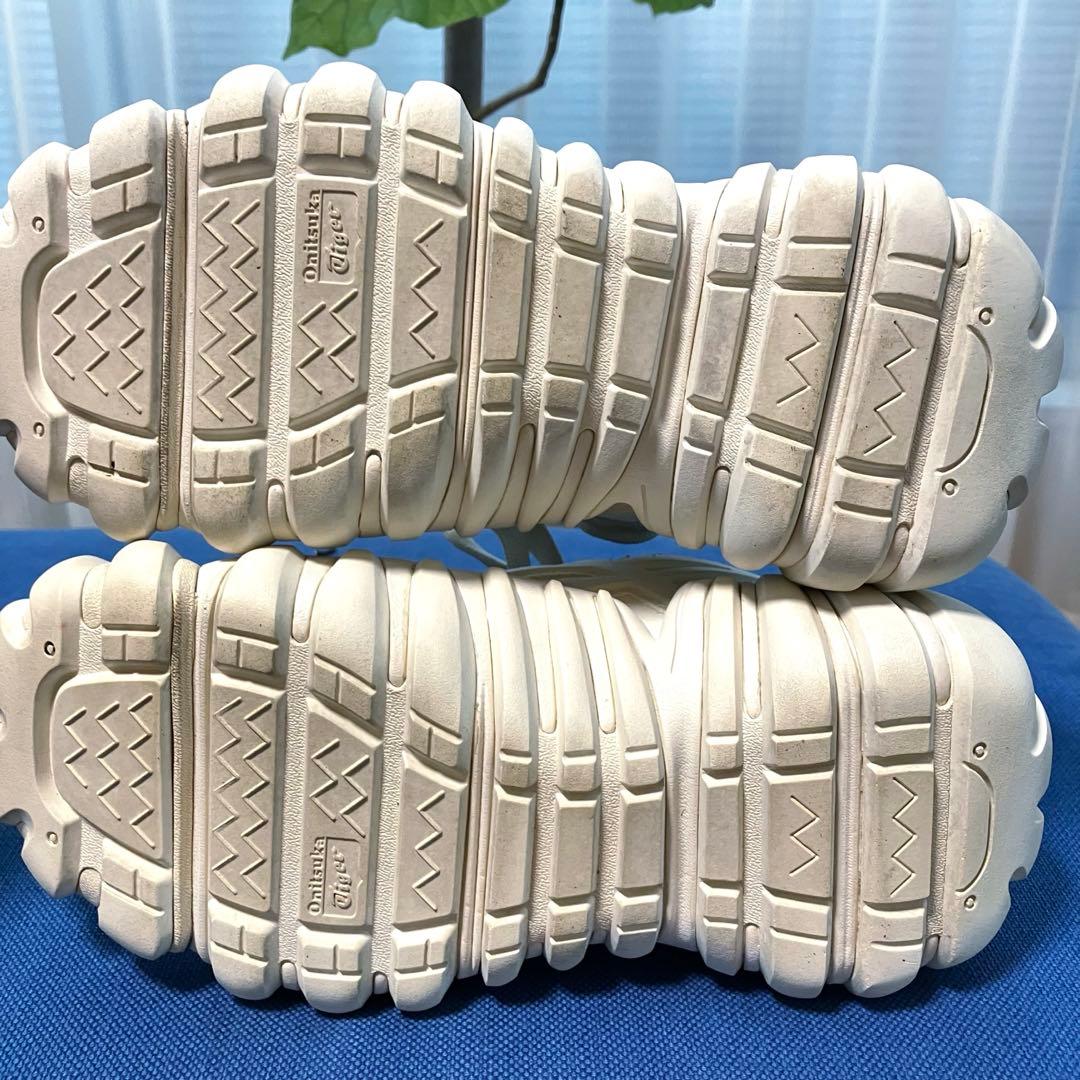 オニツカタイガー デンティグレ LS ホワイト グレー 23cm