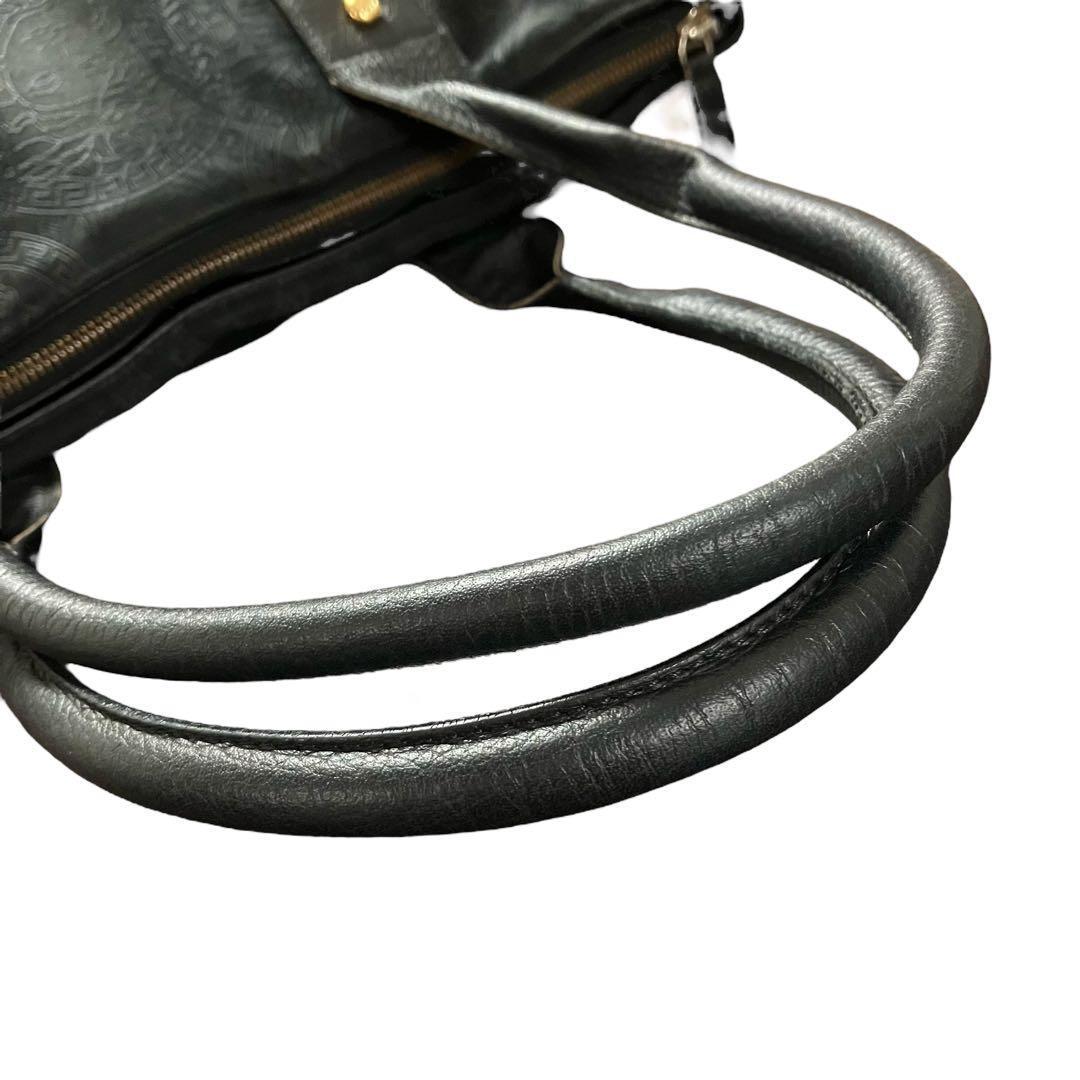 【美品】ジャンニヴェルサーチ メデューサ ブラックトートバッグ レザー