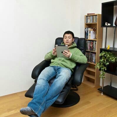 リクライニングチェア　フット付き