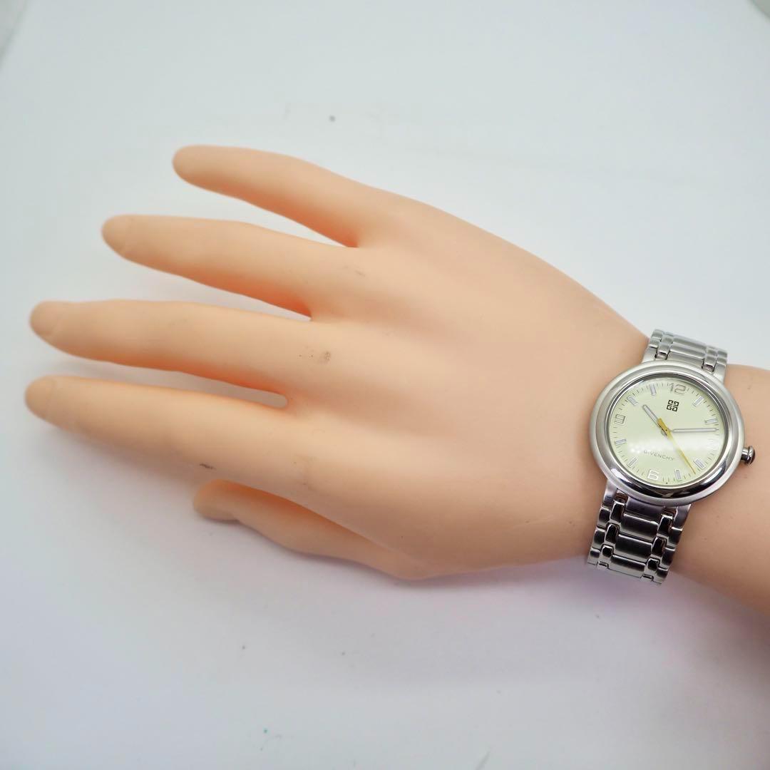 463 稼働　GIVENCHY　時計　レディース　メンズ　シルバー シンプル