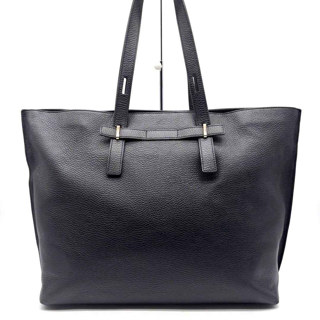 ✨美品✨フルラ　ジョーヴェ　トートバッグ　　A4可　2way　舟型　自立　黒