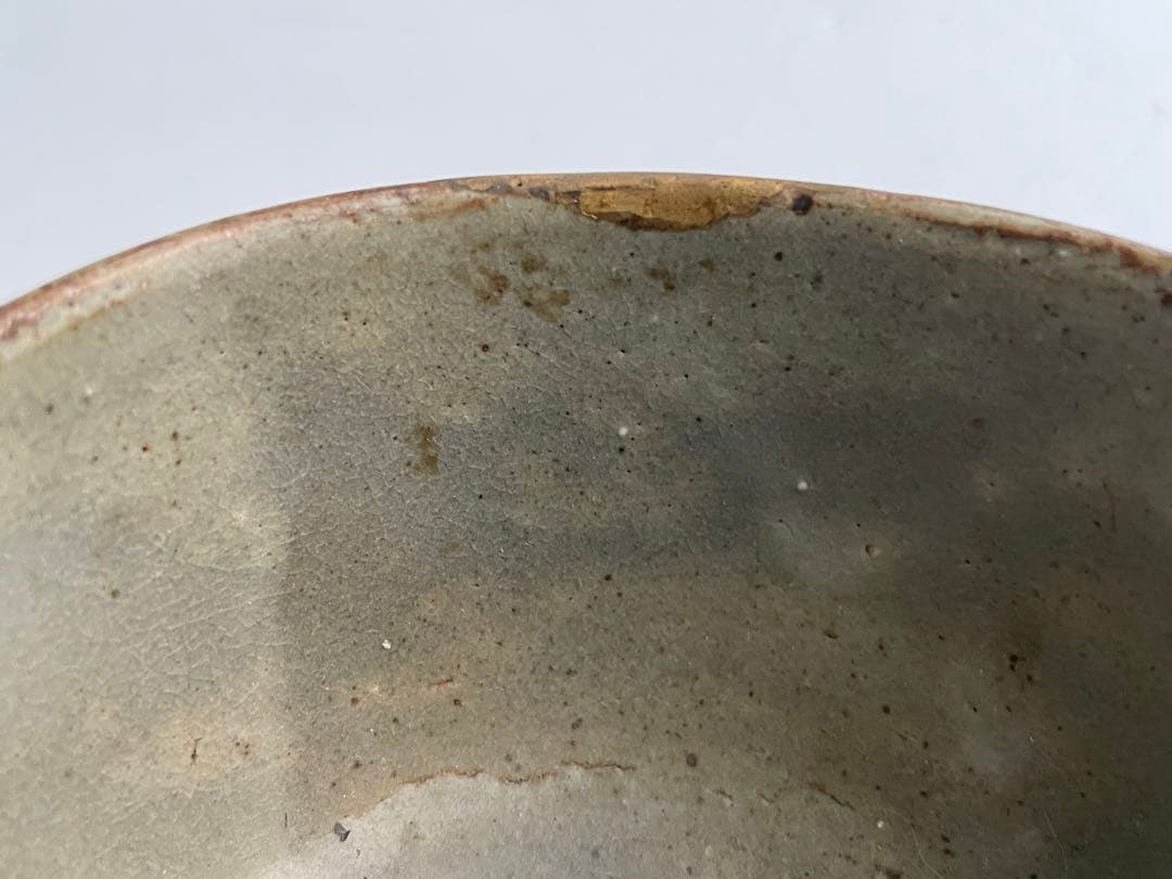 骨董　アンティーク　古唐津　絵唐津　茶碗　金継ぎ直し　金繕い　古美術　古陶磁