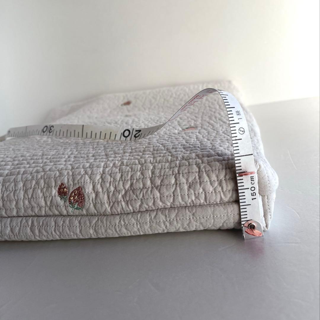 ma様 ヌビ 苺と苺の白い花　レッスンバック　上履き入　体操着袋　ヌビバック