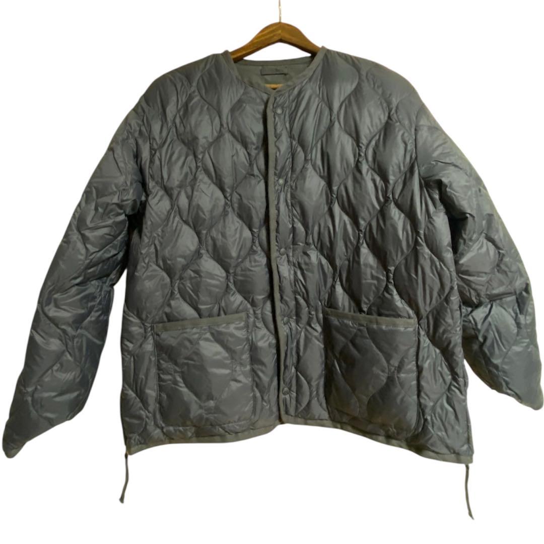 【お値下げ中】美品⭐︎TAION リバーシブルライトダウンジャケット Sチャコール