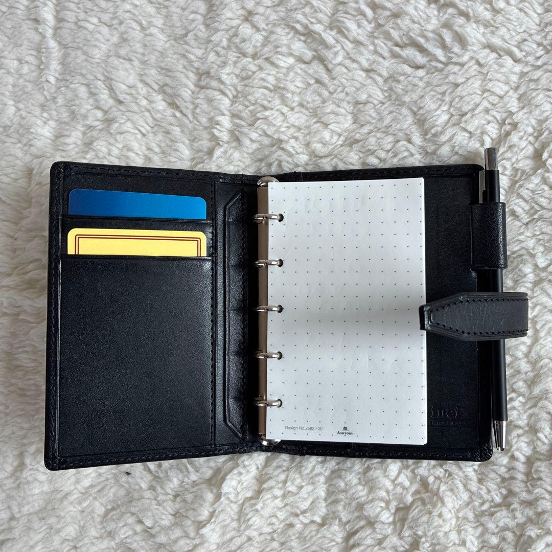 Davinci／ダ・ヴィンチ／システム手帳／ブラック／レザー／2503262