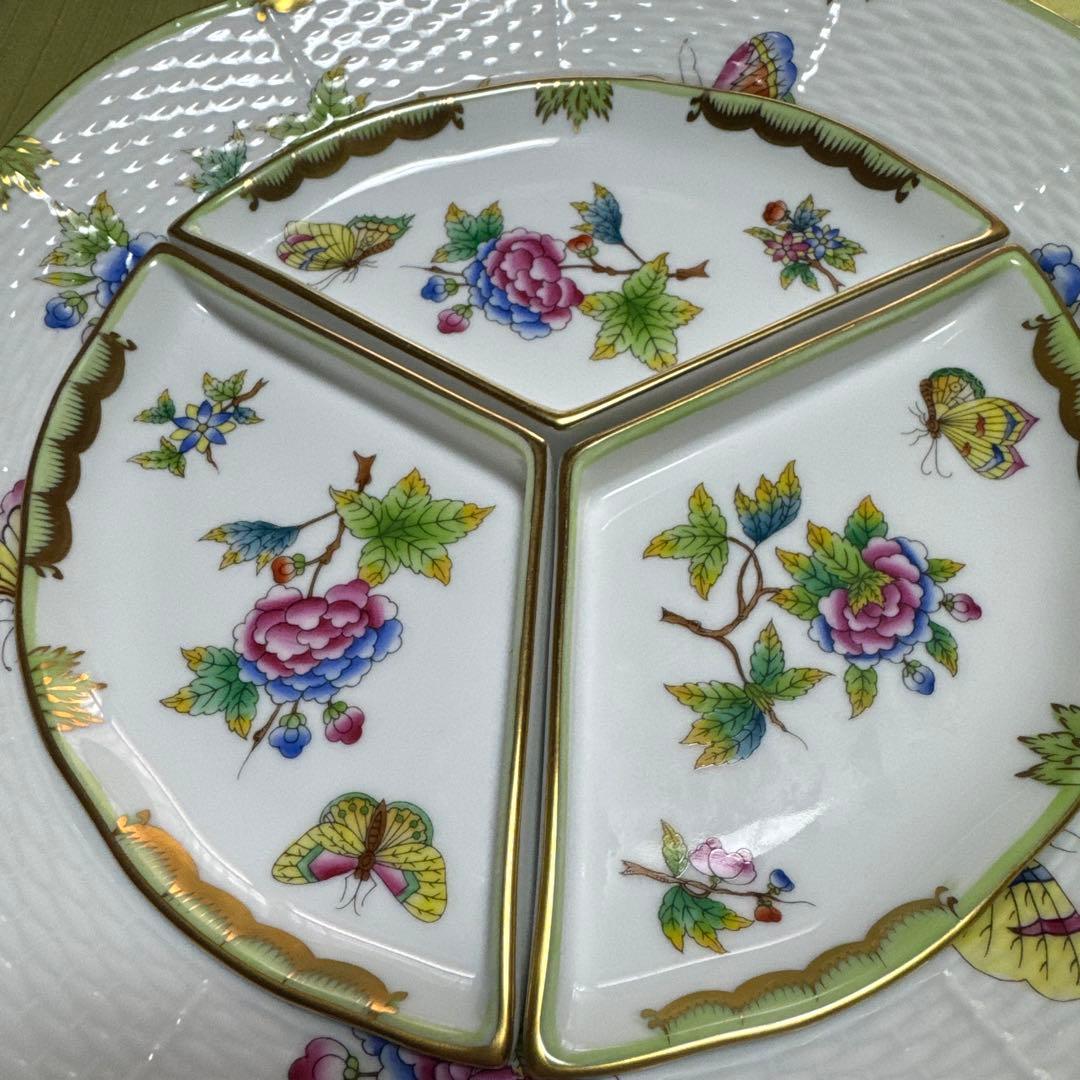 ヘレンド　ヴィクトリアブーケ　オードブルトレイ