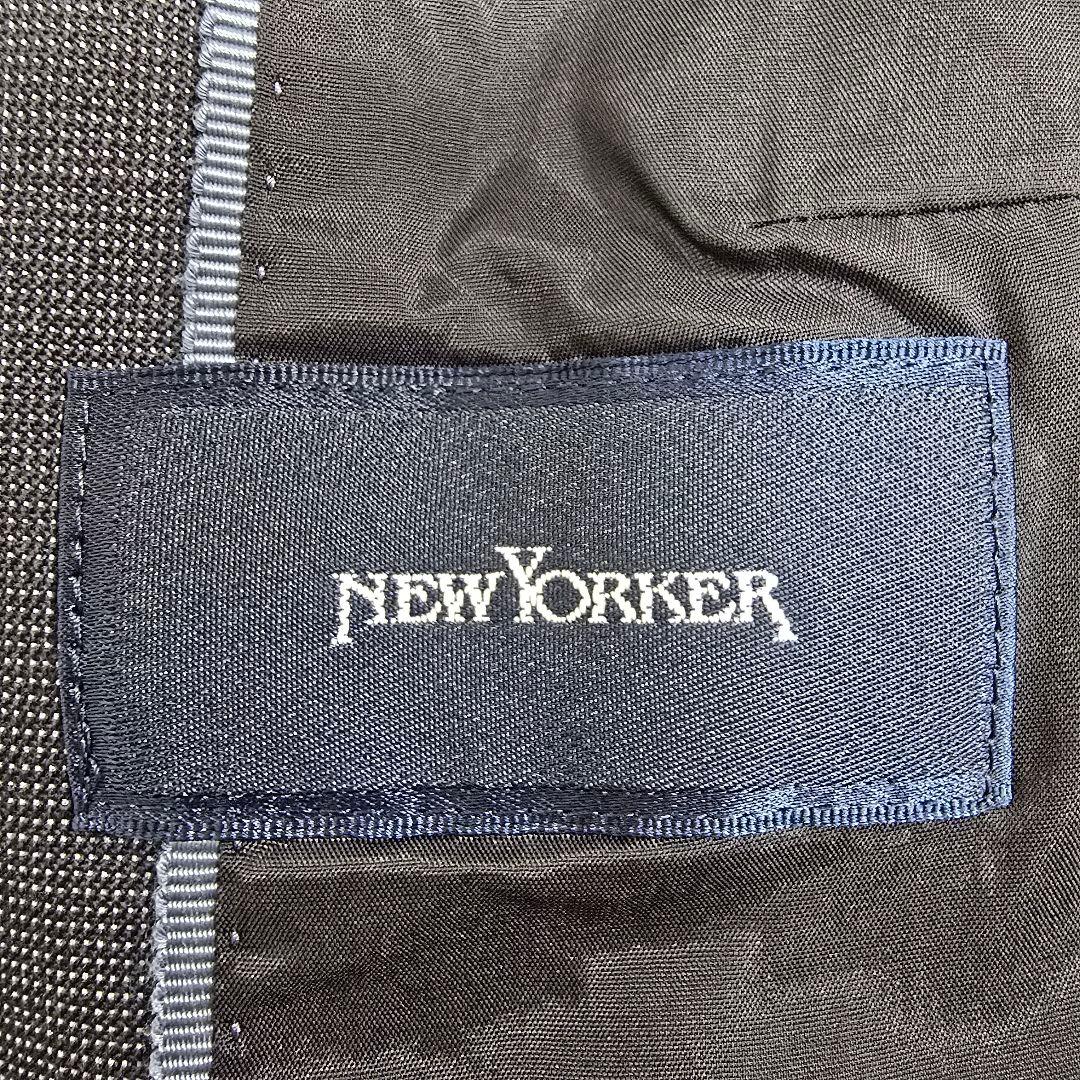 ニューヨーカー スーツセットアップ シルク ビジネススーツ ネイビー 15