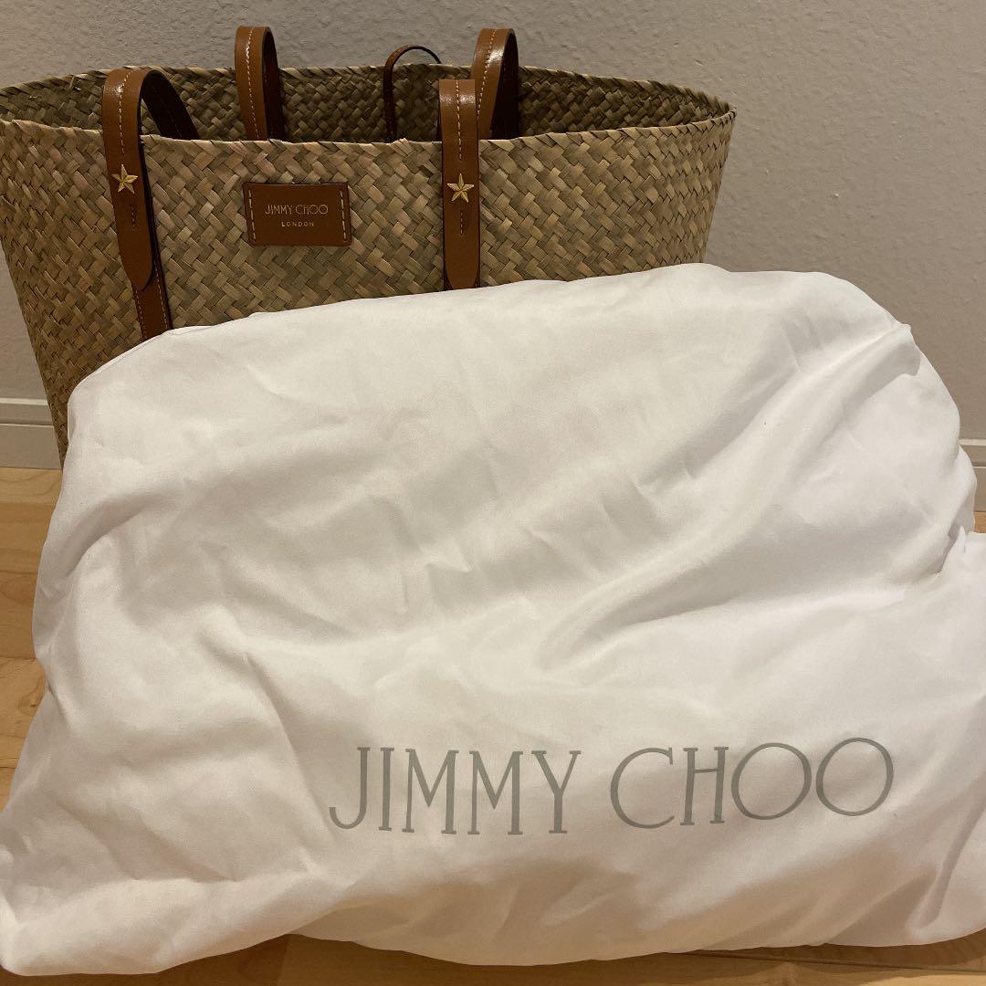 JIMMY CHOO ジミー チュウ　トートバッグ　カゴバック　ラフィア