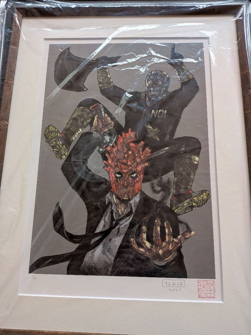 ドロヘドロ直筆サイン入り複製原画（限定50）