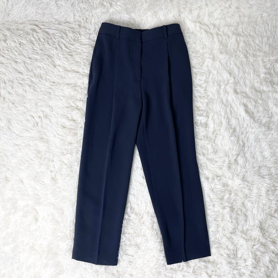 【極美品】PLST パンツスーツ ノーカラージャケット 上S下L