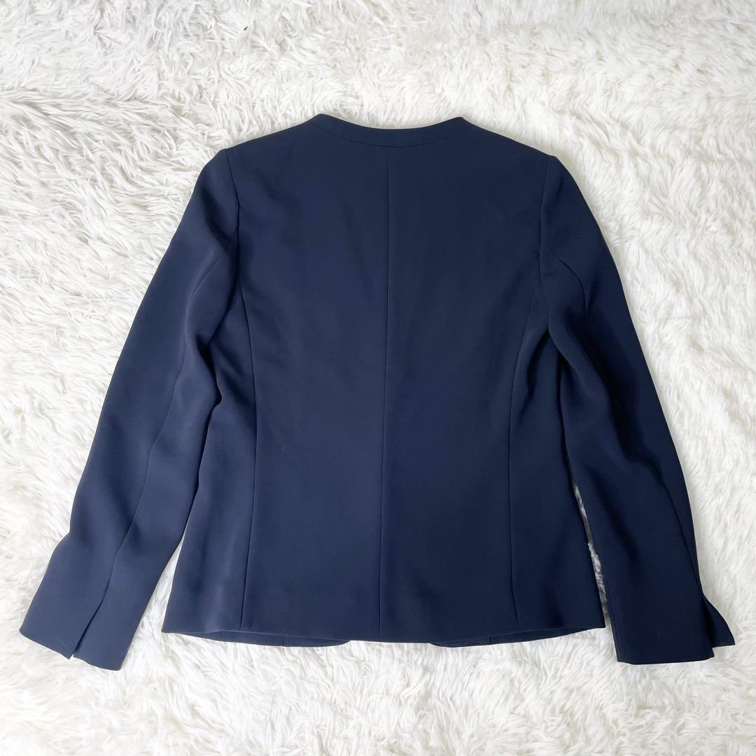 【極美品】PLST パンツスーツ ノーカラージャケット 上S下L