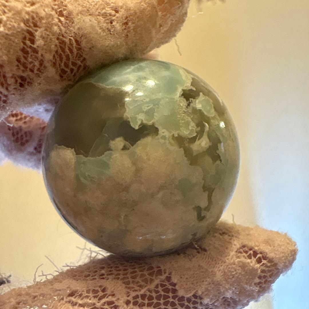 レア♡高品質♡グリーン桜瑪瑙スフィア♡No.1772