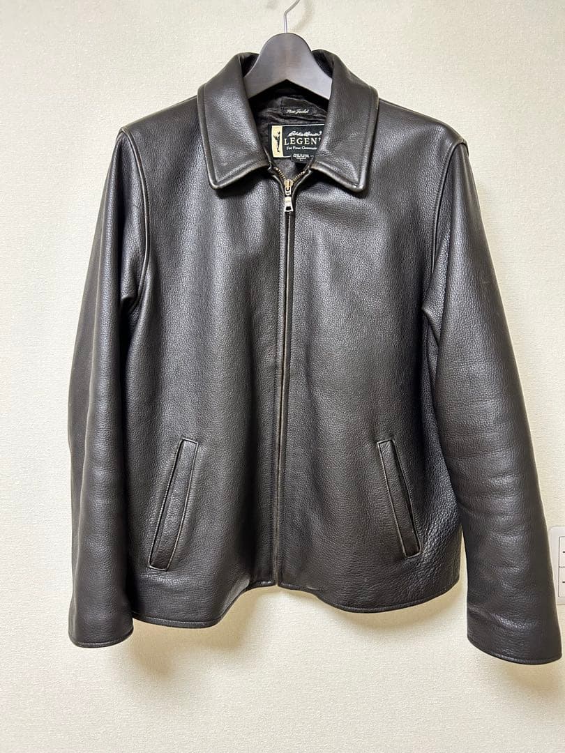 たみお着　エディーバウアー　レジェンド　レザージャケット　Eddie Bauer