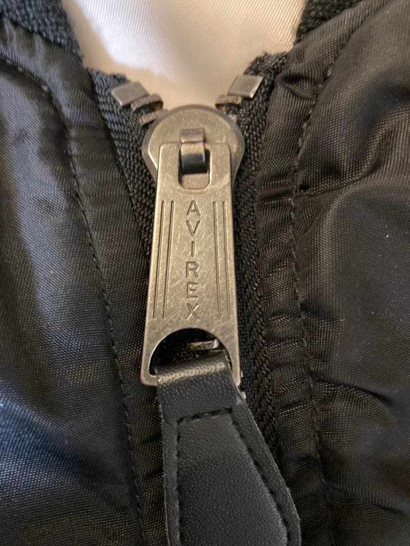 アヴィレックス　リバーシブル　ma-1 ジャケット　ブラック　シルバー　美品
