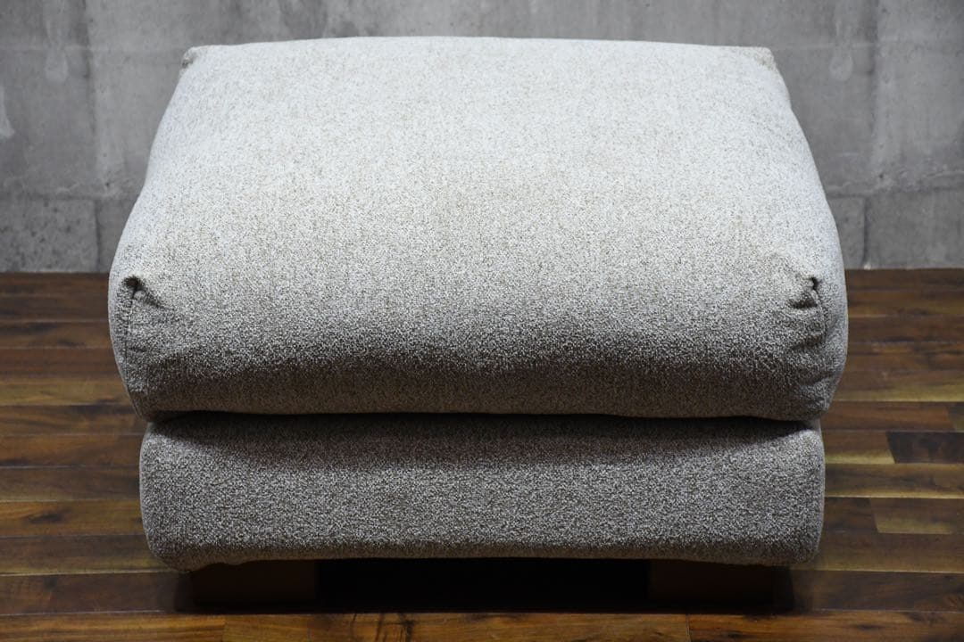 CBC49 シンプルモダン 69cmスクエア型 オットマン フェザークッション